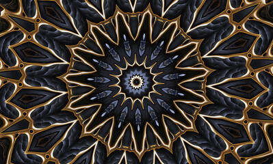 Abstract kaleidoscope background. Beautiful multicolor kaleidoscope texture. Unique mandala design.