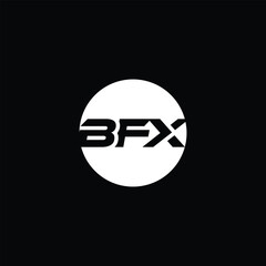 Minimalist BFX Letter Logo Design. Usable for Business Logo. Monogram