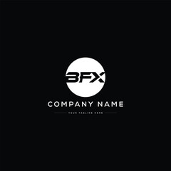 Minimalist BFX Letter Logo Design. Usable for Business Logo. Monogram