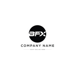 Minimalist BFX Letter Logo Design. Usable for Business Logo. Monogram