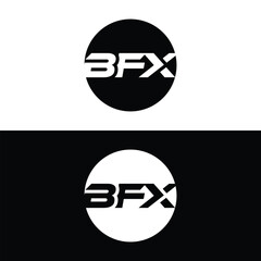 Minimalist BFX Letter Logo Design. Usable for Business Logo. Monogram