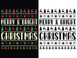 Vintage Christmas Tshirt Design Bundle