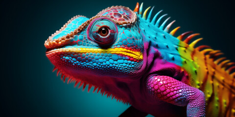 Obraz premium Bright and colorful animal poster.