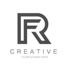 Obraz premium RF logo Design. Letter Logo Design. Monogram Letter logo design