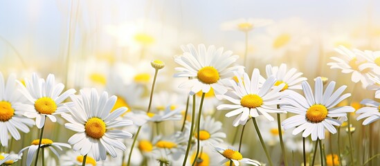 In France during the spring season one can find a picturesque meadow filled with beautiful daisies
