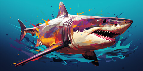 Bright and colorful animal poster.