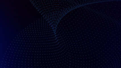 Dark Blue Modern Abstract Dots Futuristic Technology Background - 25