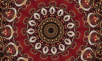 Abstract kaleidoscope background. Beautiful multicolor kaleidoscope texture. Unique mandala design.