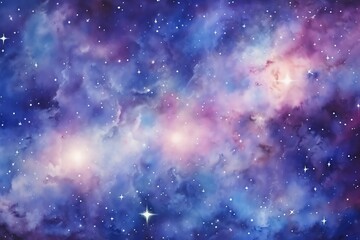 Naklejka premium Planets and galaxy, science fiction background wallpaper