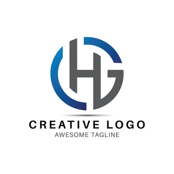 GHL letter creative logo design icon