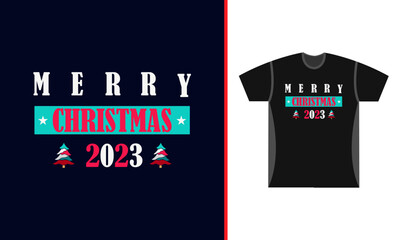 Merry Christmas 2023 T-shirt design