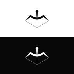 Arrow Logo Design. Use for Business. Flat Vector Logo Design Template