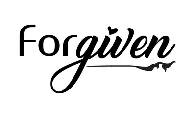 Fototapeta premium Biblical Phrase, Christian Faith, typography for print or use as poster, card, flyer or T Shirt