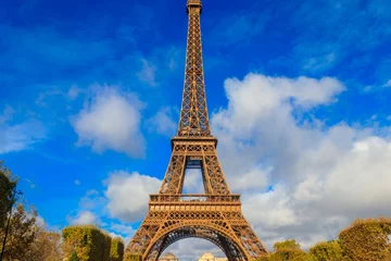 Crédence de cuisine en verre imprimé Paris Eiffel tower in Paris, France