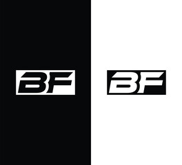 Monogram BF Letter Logo Design. Usable for Business Logo. Vector Logo