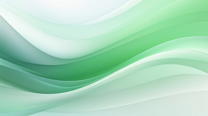 Obraz premium Green abstract wave flow design element. Green energy background or wallpaper