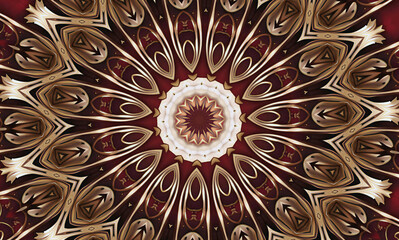 Abstract kaleidoscope background. Beautiful multicolor kaleidoscope texture. Unique mandala design.