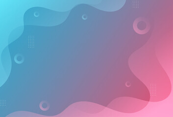 Modern background. colorful. blue and red gradation. wave effect . abstract memphis trendy. eps 10