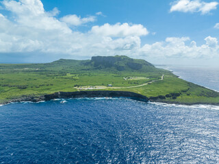 Drone view of Banzai cliff in Saipan_사이판 만세절벽 드론뷰