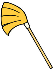 シンプルなハタキのイラスト素材