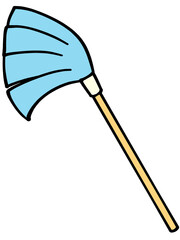 シンプルなハタキのイラスト素材