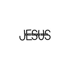 Jesus, The way, The Truth, The Life icon isolated on white background