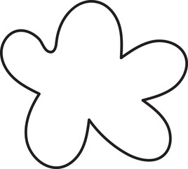 abstract doodle shape line