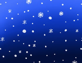 寒空にしんしんと降る雪