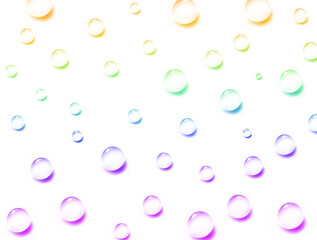 虹色の水滴の素材