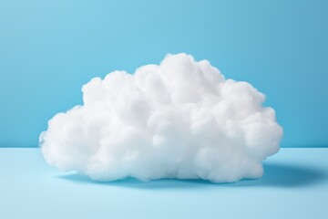 white cloud on a blue background