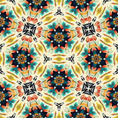Hexagon Seamless pattern tile repeat patterns surface design textile design for fabric and digital paper background