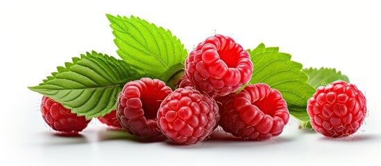 Leaf covered raspberry
