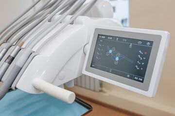 setting up a dental chair in a dentist's office
