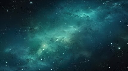 Fototapeta na wymiar Abstract Space background panoramic, realistic nebula and shining stars.AI generated