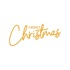 merry Christmas text in golden style