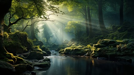 morning in the woods