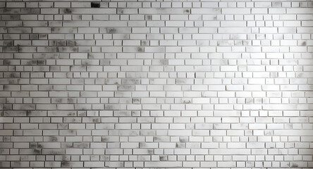 White brick walls with a minimalist aesthetic, creating simplicity and purity.