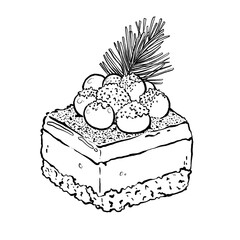 Christmas short cake line