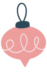 Christmas bauble ball illustration