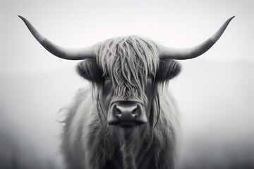 Scotland agriculture highland nature scottish hairy farming cattle bull animal hair cow - obrazy, fototapety, plakaty