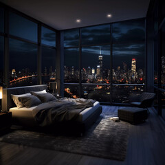 penthouse at night