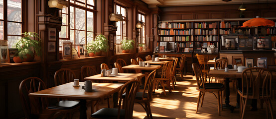 A comfortable and luxurious cafe with a literary atmosphere 7