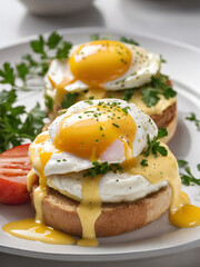 Eggs Benedict, top view