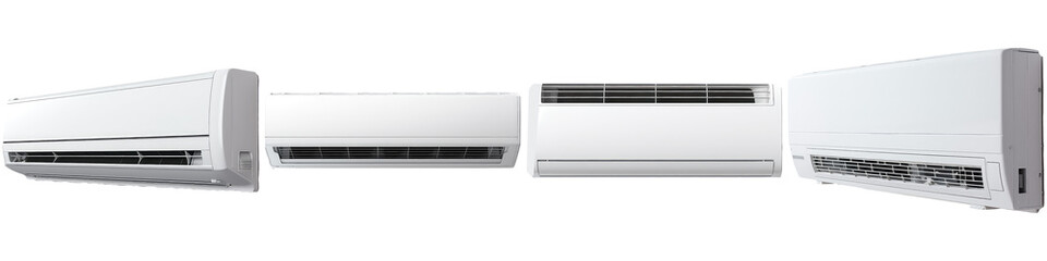 White Air Conditioner,on white background