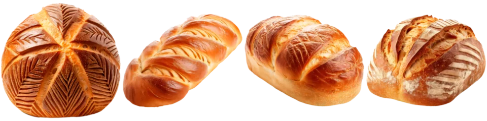 Deken met patroon Bakkerij a piece of bread, on white background