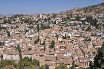Fototapeta premium Aerial view of Granada