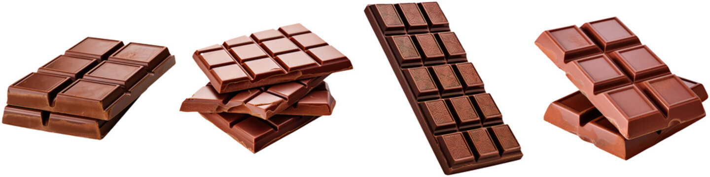 Chocolate Bar, On White Background