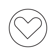 heart icon on button