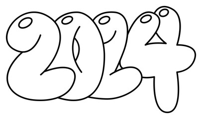 2024 New Year Sticker