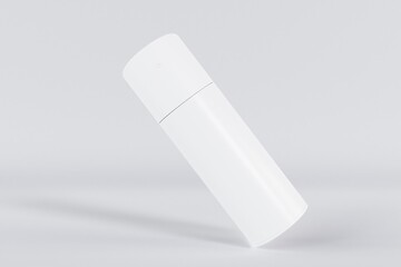 Spray Bottle mockup template 3d rendered white background clean